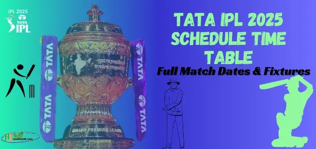 TATA IPL 2025 Schedule Time Table Full Match Dates