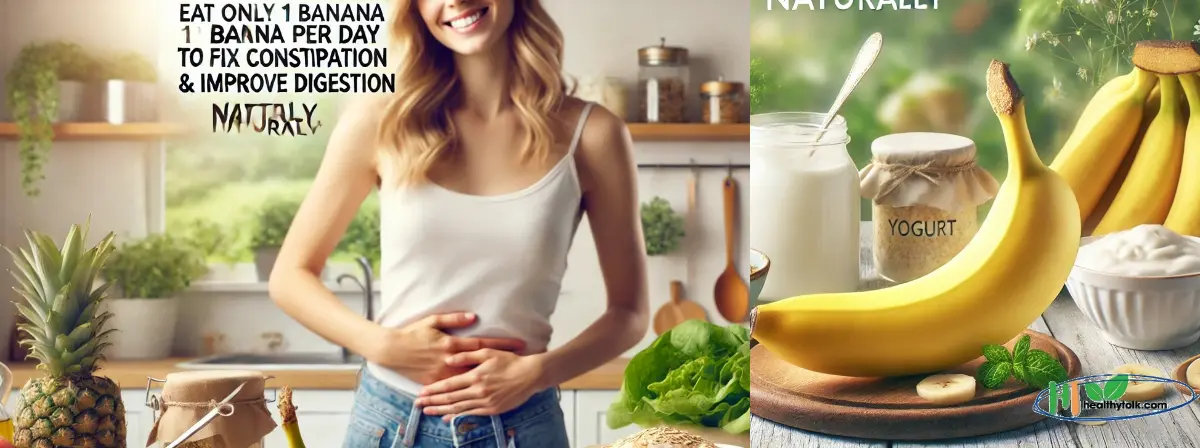 Eat Only 1 Banana Per Day to Fix Constipation & Improve Digestion Naturally