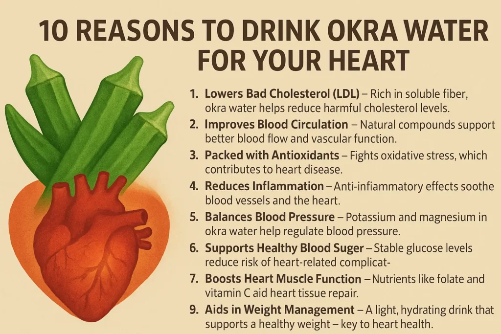 Okra Water Benefits for Heart Health 10 Reasons to Drink It Daily